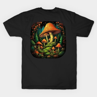 Mushroom Design T-Shirt